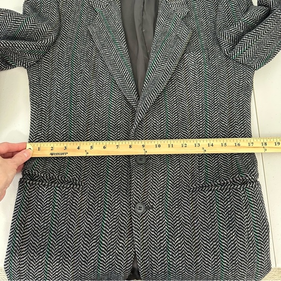 Yves Saint Laurent Herringbone Blazer Wool Size M - Picture 12 of 16
